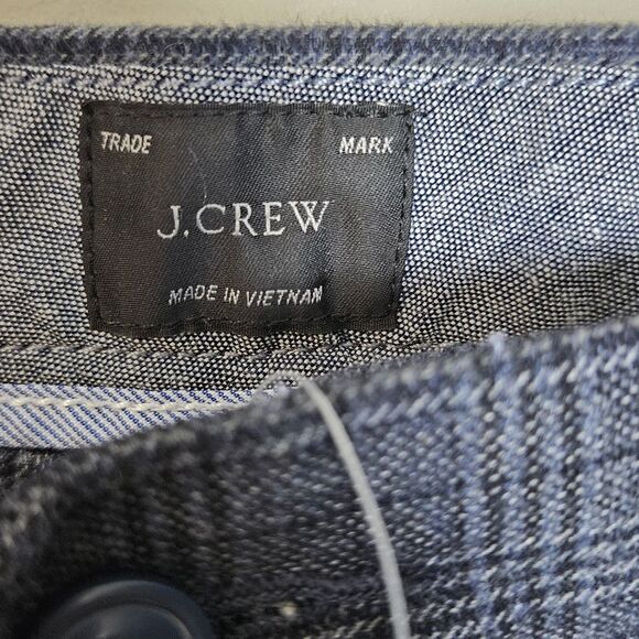 J Crew 484 Slim-fit brushed twill Stretch pant in plaid 36×32 NWT - Picture 3 of 6